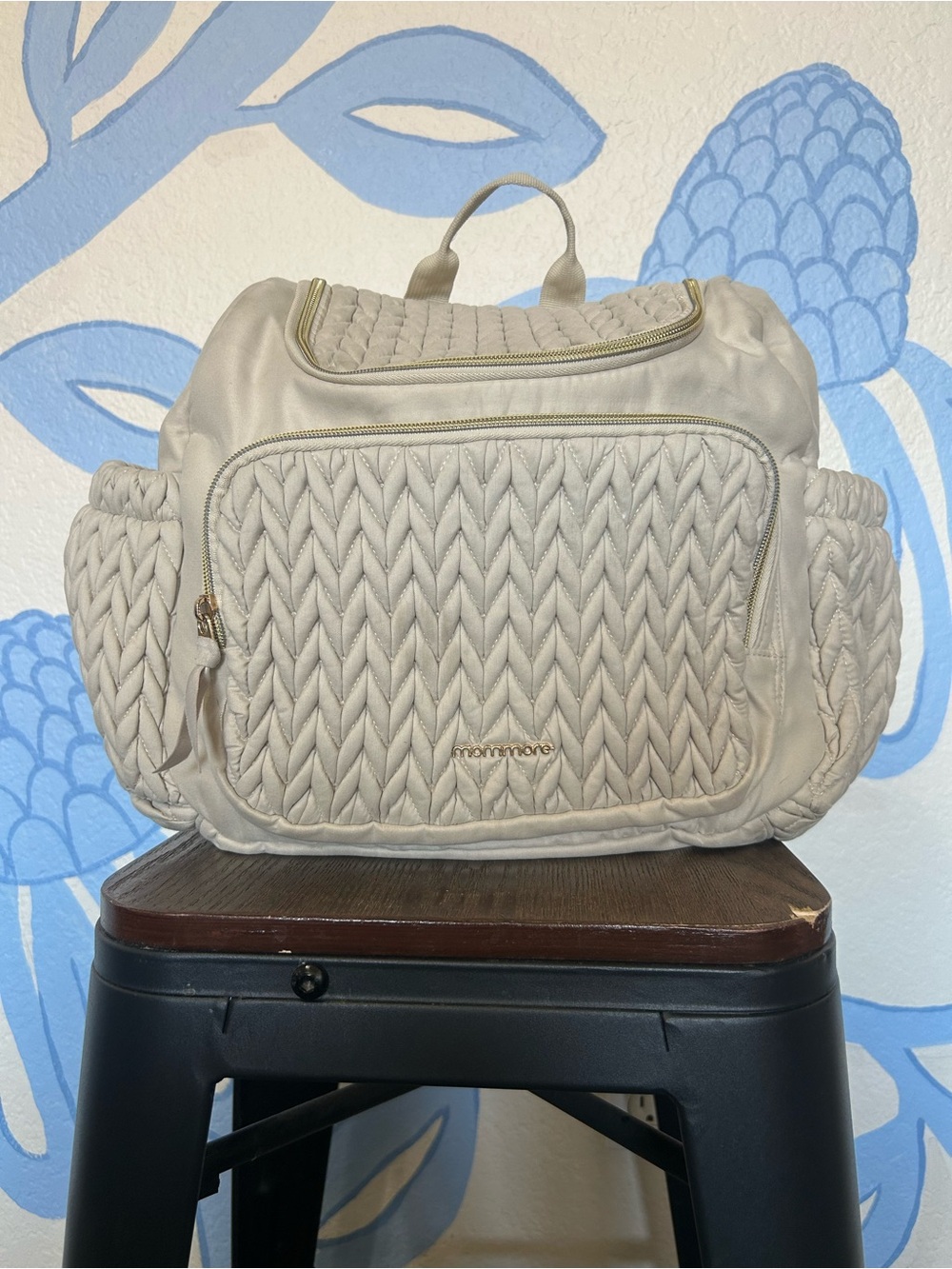 Mommore Quilted Cream Women’s Diaper Bag